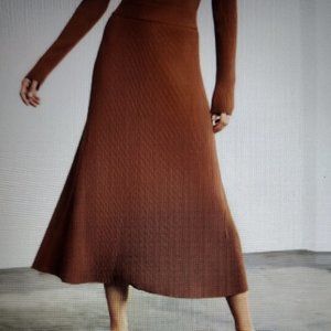 Everlane Ribbed Knit Skirt